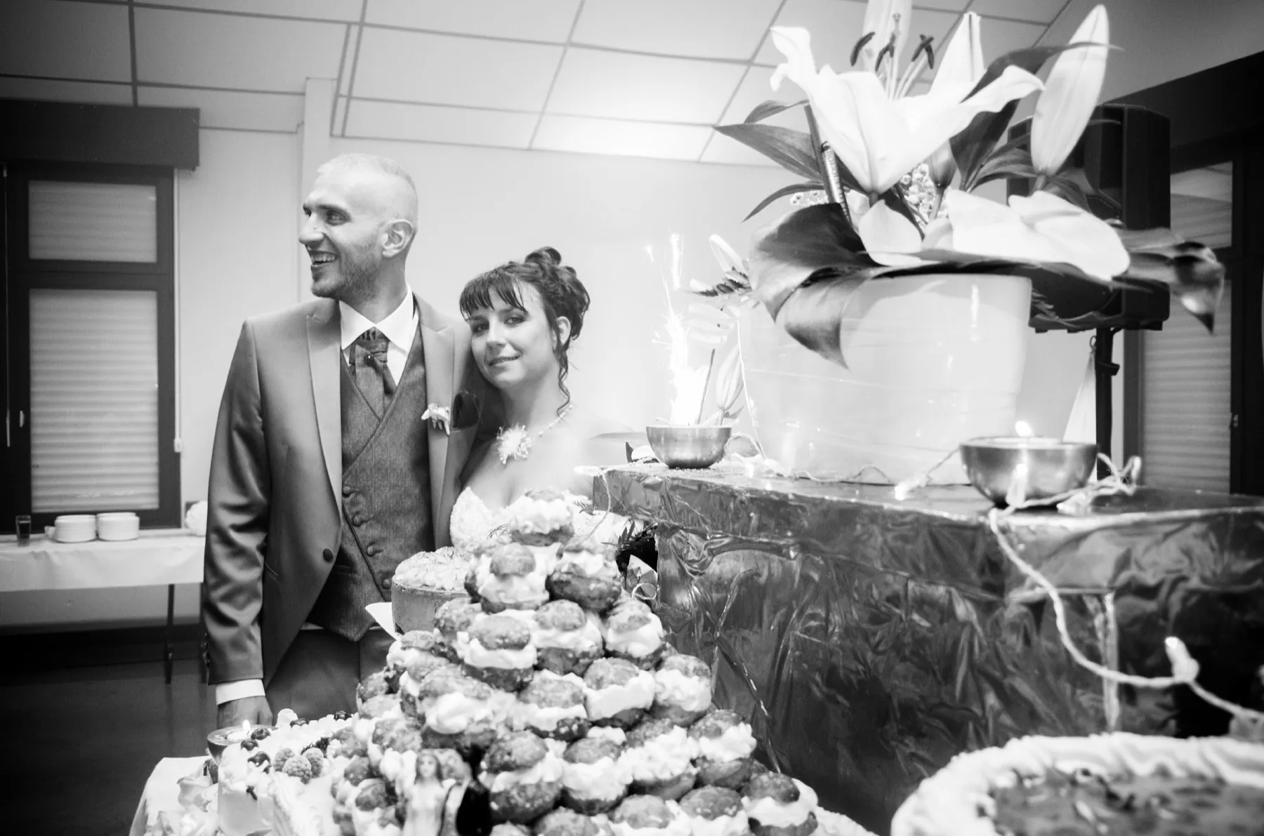 Photo de mariage en noir et blanc (photo 108)